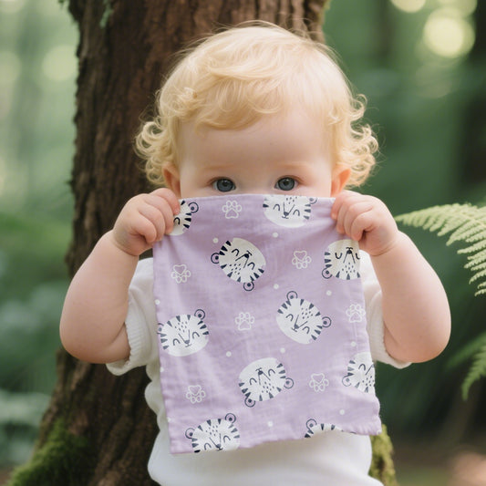 Baby Washcloth Set: Soft Cotton Gauze Towels