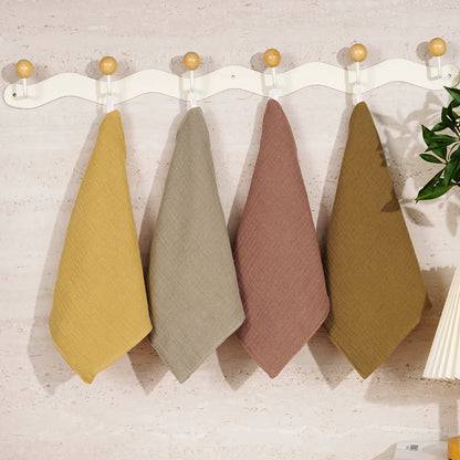 Baby Washcloth Set: Soft Cotton Gauze Towels