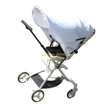 Y4QA Baby Strollers Sunshade Universal Extended Sun Shade Cover Sun Protections Breathable Elastic Fabric Travel Accessory