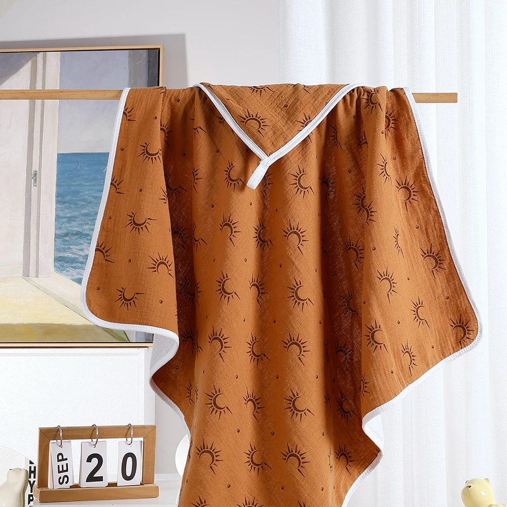 Cotton Hooded Baby Towel - Soft, Absorbent & Reusable