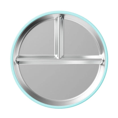 Plate: 304 Stainless Steel Kids Plates - Suction for Highchair Meals