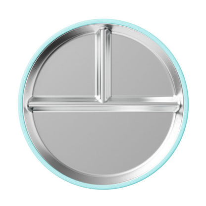 Plate: 304 Stainless Steel Kids Plates - Suction for Highchair Meals