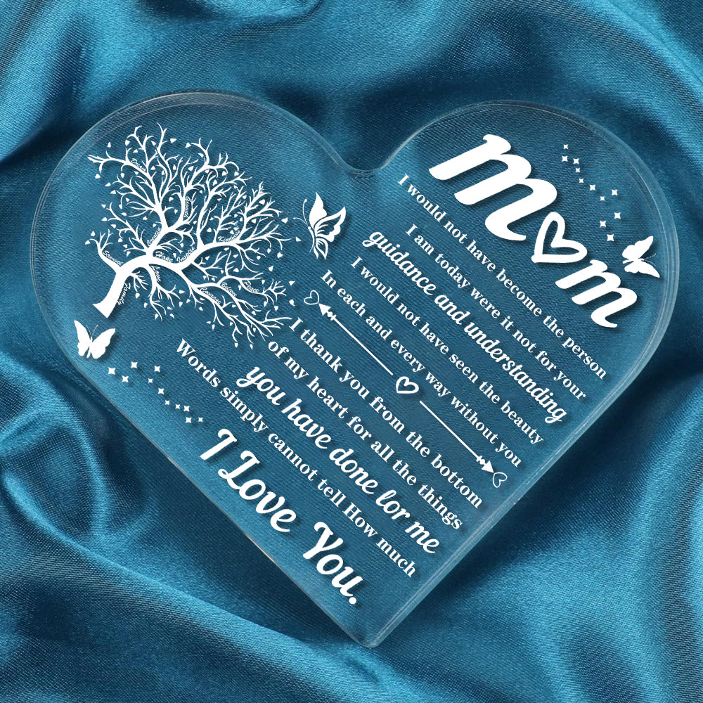 Heart Acrylic Ornaments - Perfect Gift for Mom's Birthday