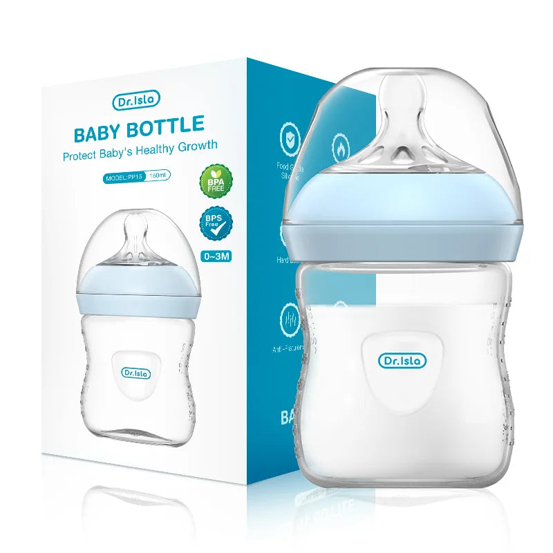 Baby PP Bottle 150ML Newborn Baby Bottle with Handle Milk BottleFeeding Baby Bottles Newborn Feeding Supplies BPA-Free