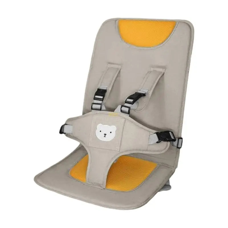Infant Car Seat: Secure Child Travel Seat with Safety Straps & Linen Comfort