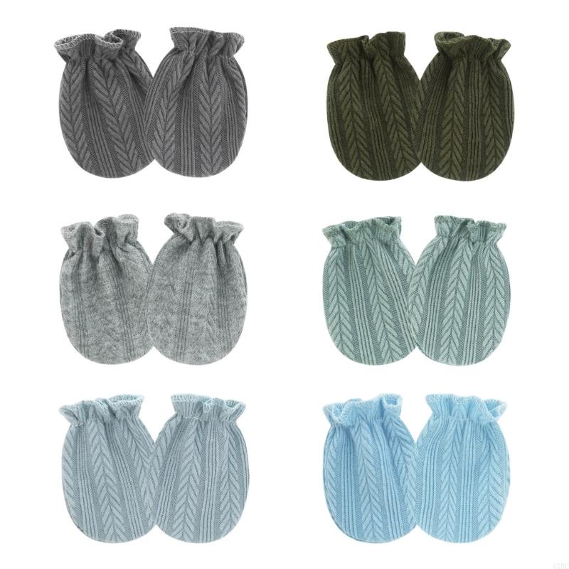 Soft Cotton Baby Mittens - Scratch Proof Gloves for Newborns