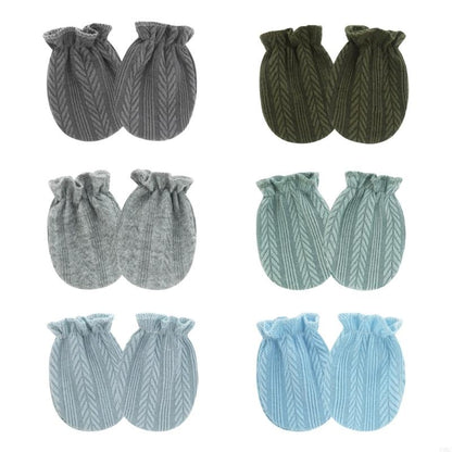 Soft Cotton Baby Mittens - Scratch Proof Gloves for Newborns