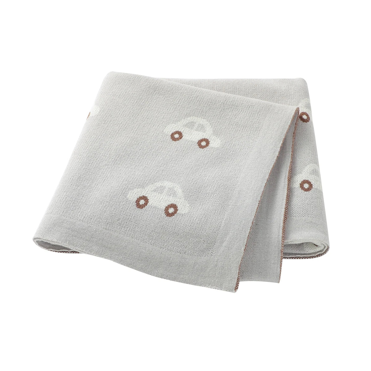 Baby Blankets Newborn Cartoon Swaddle Wrap Monthly Blankets 100%Cotton Knitted Toddler Infant Outdoor Playing Clip Mats 100*80cm