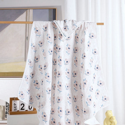 Cotton Hooded Baby Towel - Soft, Absorbent & Reusable