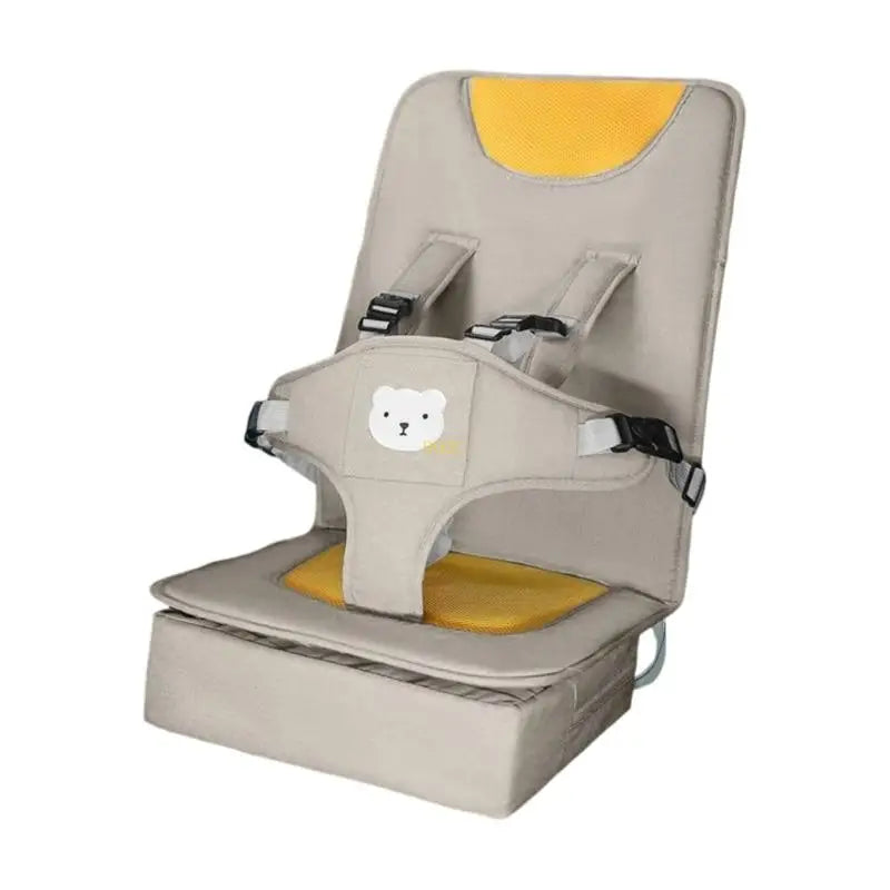 Infant Car Seat: Secure Child Travel Seat with Safety Straps & Linen Comfort