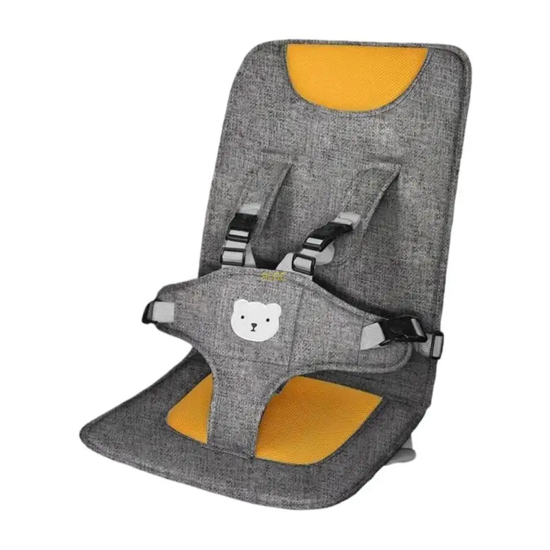 Infant Car Seat: Secure Child Travel Seat with Safety Straps & Linen Comfort