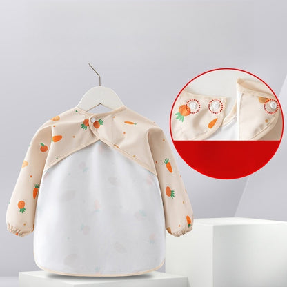 Bib: Waterproof Toddler Bib with Sleeves & Pocket